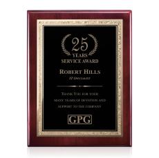 Gemstone Rosewood Plaque - Rosewood/Black Elegance