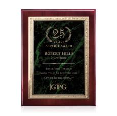 Gemstone Rosewood Plaque - Rosewood/Verdi - Retirement Plaques