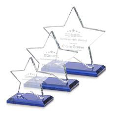 Sudbury Star Award - Blue - Crystal Star Awards
