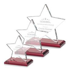 Sudbury Star Award - Red - Red Crystal Awards