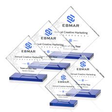 Wellington VividPrint Award - Blue - Blue Crystal Awards