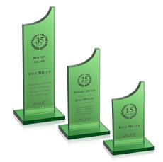 Berrattini Award - Green - Green Crystal Awards