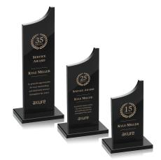 Berrattini Award - Black - Colored Crystal Awards