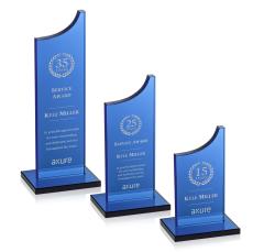 Berrattini Award - Blue - Colored Glass Awards