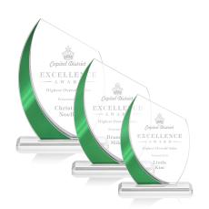 Wadebridge Award - Green - Crystal Awards