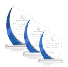 Crystal Award - Wadebridge Award - Blue