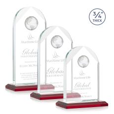 Blake Globe Award - Red - Crystal Globe Awards
