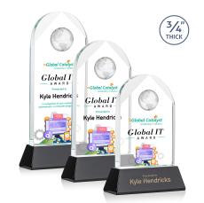 Blake Globe VividPrint Award on Newhaven - Black - Crystal Globe Awards