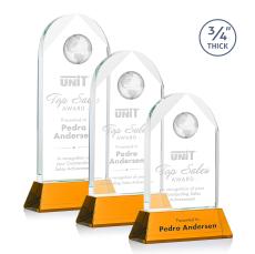 Blake Globe on Newhaven - Amber - Crystal Awards