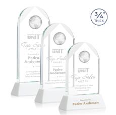 Blake Globe on Newhaven - White - Crystal Globe Awards