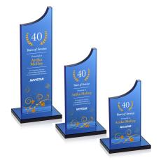 Berratini VividPrint Award - Blue - Colored Glass Awards