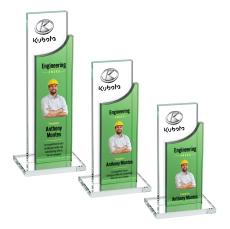 Maranella VividPrint Award - Green - Crystal Pillar Awards