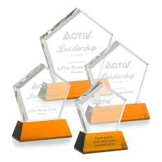 Genosee Award on Base - Amber - Octagon Awards