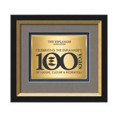 Omni Certificate TexEtch - Black/Gold - Framed Awards & Plaques