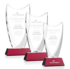Dawkins Award - Red - Crystal Awards