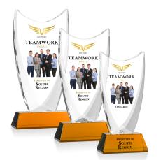 Dawkins VividPrint Award - Amber - Yellow Crystal Awards