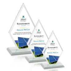 Tuscany VividPrint Award - White - Crystal Awards