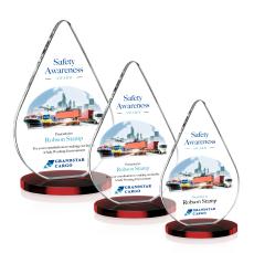 Glenhazel VividPrint Award - Red - Crystal Awards