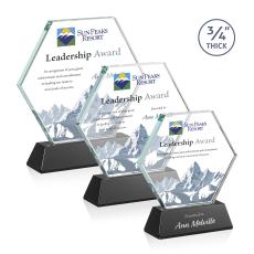 Pickering on Newhaven VividPrint Award - Black - Crystal Awards