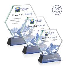 Pickering on Newhaven VividPrint Award - Blue - Crystal Awards