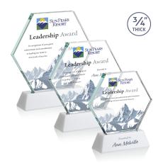 Pickering on Newhaven VividPrint Award - White - Crystal Awards