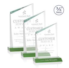 Scarsdale Award - Green - Crystal Awards