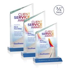 Scarsdale VividPrint Award - Sky Blue - Crystal Awards