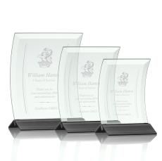 Dominga Award - Jade/Black - Jade Glass Awards