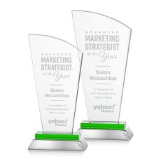 Hansen Award - Green - Crystal Awards