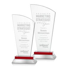 Hansen Award - Red - Crystal Awards
