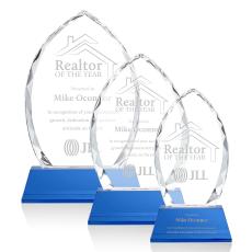 Wilton Award on Newhaven Base - Blue - Crystal Awards
