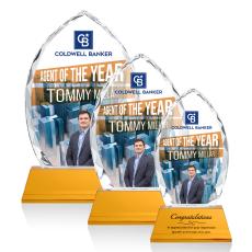 Wilton VividPrint Award on Newhaven - Amber - Colored Crystal Awards