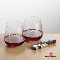 Swiss Force Opener & Howden Stemless Wine - Barware Gift Sets