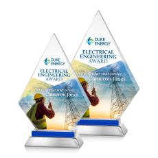 Valhalla VividPrint Award - Blue - Crystal Awards