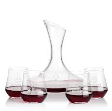 Madagascar Carafe & Bretton Stemless Wine - Barware Gift Sets