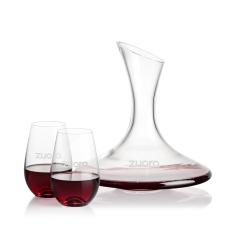 Madagascar Carafe & Boston Stemless Wine - Corporate Gifts