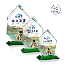 Deerhurst Ice Peak VividPrint Award - Green - Crystal Awards