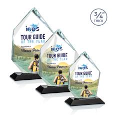 Deerhurst Ice Peak VividPrint Award - Black - Crystal Awards