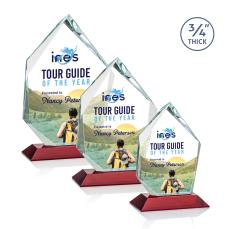 Deerhurst Ice Peak VividPrint Award - Red - Crystal Awards