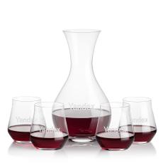 Adelita Carafe & Bretton Stemless Wine - Barware Gift Sets