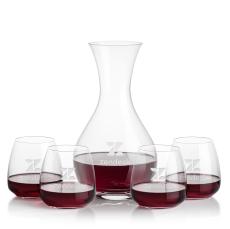 Adelita Carafe & Hogarth Stemless Wine - Barware Gift Sets