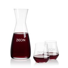 Portofino Carafe & Bretton Stemless Wine - Corporate Gifts