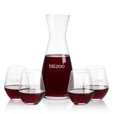 Portofino Carafe & Reina Stemless Wine - Carafes