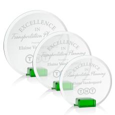 Bowie Award - Green - Crystal Awards