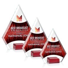 Charlotte VividPrint Award - Red - Crystal Awards