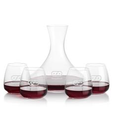 Senderwood Carafe & Hogarth Stemless Wine - Barware Gift Sets