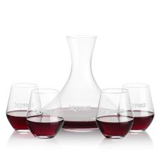 Senderwood Carafe & Reina Stemless Wine - Barware Gift Sets
