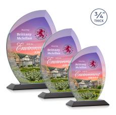 Wichita VividPrint Award - Black - Crystal Awards