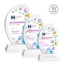 Wichita VividPrint&trade; Award on Newhaven Base - White