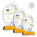 Wichita VividPrint&trade; Award on Newhaven Base - Amber